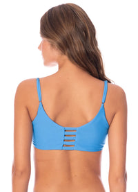 Maaji Stone Blue Praia Bikini Top