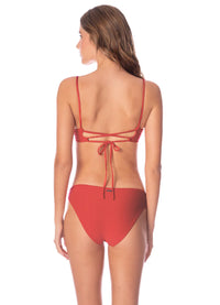 Maaji Red Camelia Dainty Bikini Top
