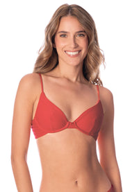 Maaji Red Camelia Dainty Bikini Top