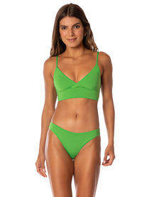 Maaji Emerald Brocade Criss Cross Top