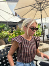KOCH Cecelia Top in Maroon Crown Jewel