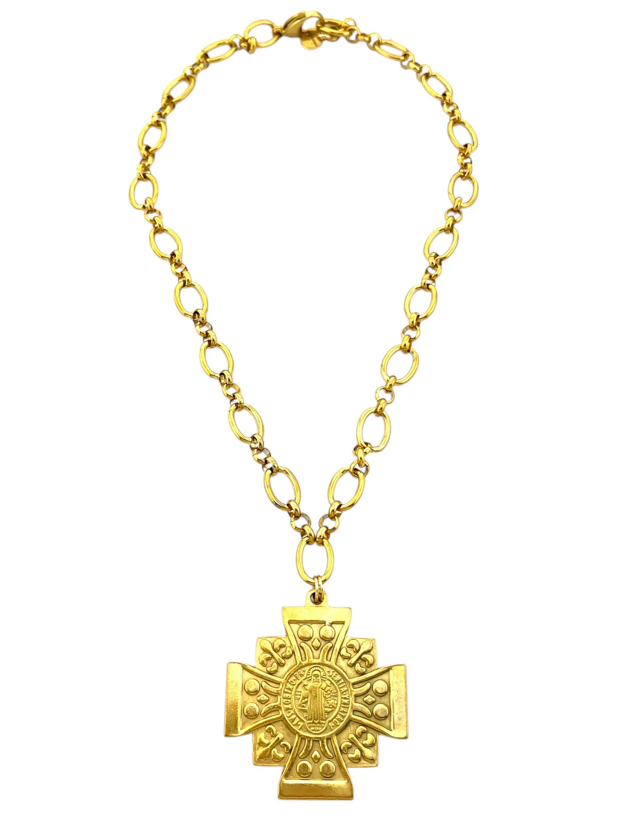 Gina Carmen Chunky Cross Necklace