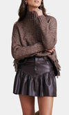 Saylor Pippi Faux Leather Mini Skirt