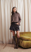 Saylor Pippi Faux Leather Mini Skirt