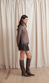 Saylor Pippi Faux Leather Mini Skirt