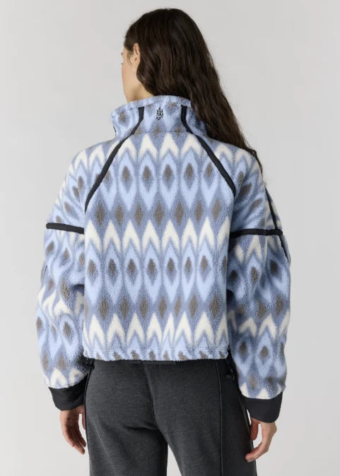FP Movement Printed Mountain High Half-Zip Fleece in Argyle