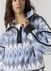 FP Movement Printed Mountain High Half-Zip Fleece in Argyle
