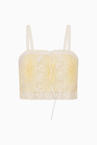 Love Shack Fancy Quince Victorian Crop Top