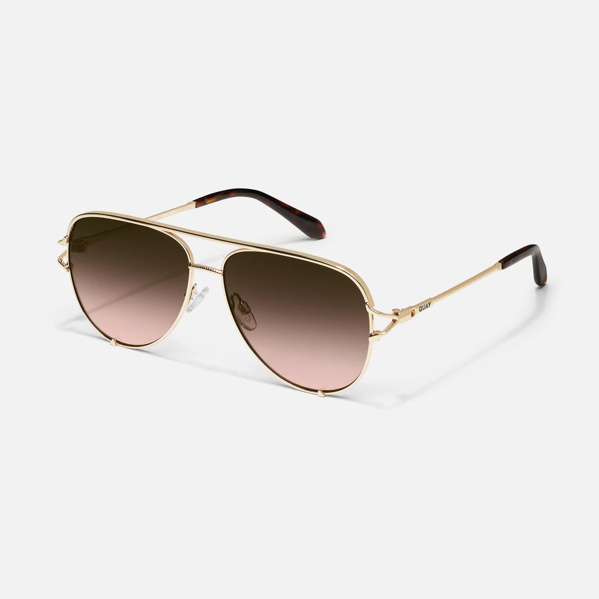 ? Quay High Key Aviator Sunglasses QUAY High Key Large Aviator Prescription Sunglasses | SportRx main image 2
