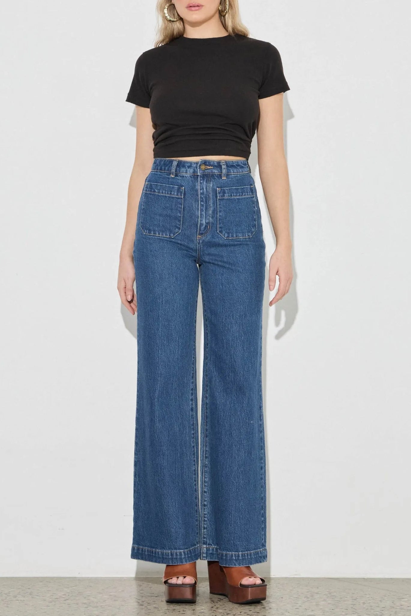 Rolla's Sailor Long Jeans in Eco Ruby Blue