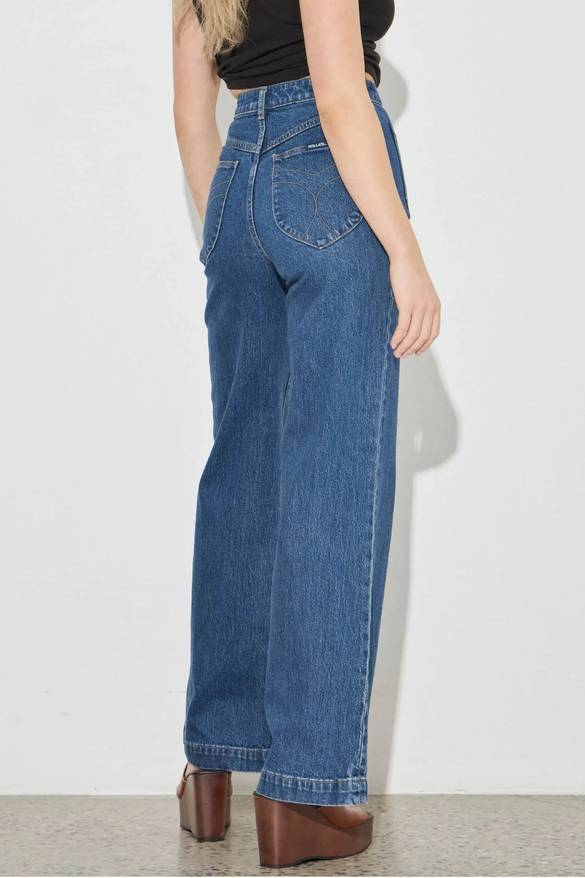 Rolla's Sailor Long Jeans in Eco Ruby Blue