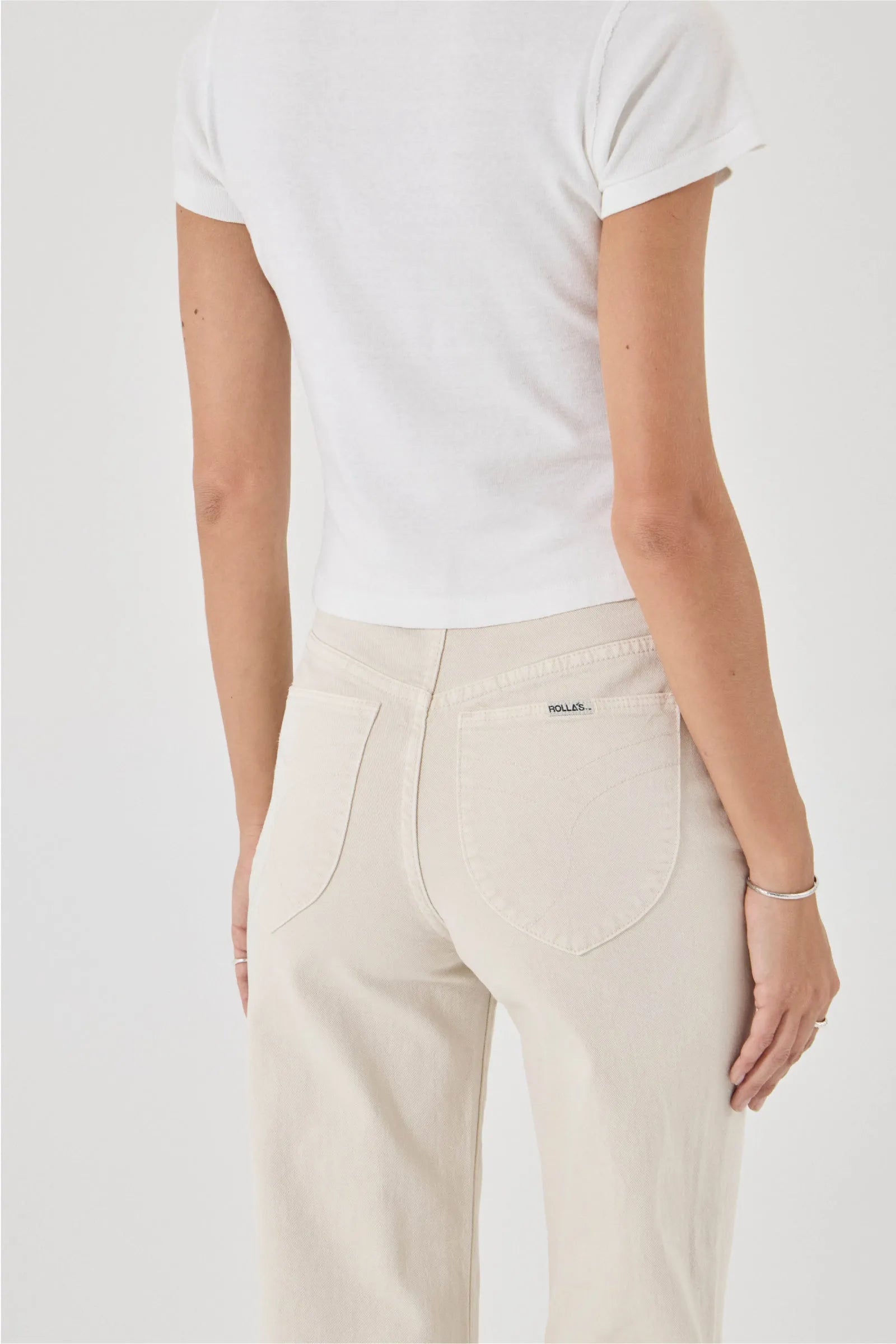 Rolla's Sailor Jeans in Comfort Off White
