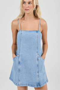 Rolla's Deco Denim Cami Mini Dress