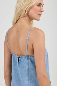 Rolla's Deco Denim Cami Mini Dress