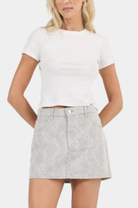 Rolla's Python 90's Relaxed Mini Skirt