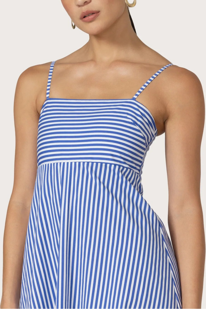LUSANA Tashi Poplin Maxi Dress