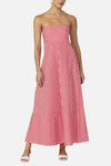 LUSANA Timothy Poplin Maxi Dress