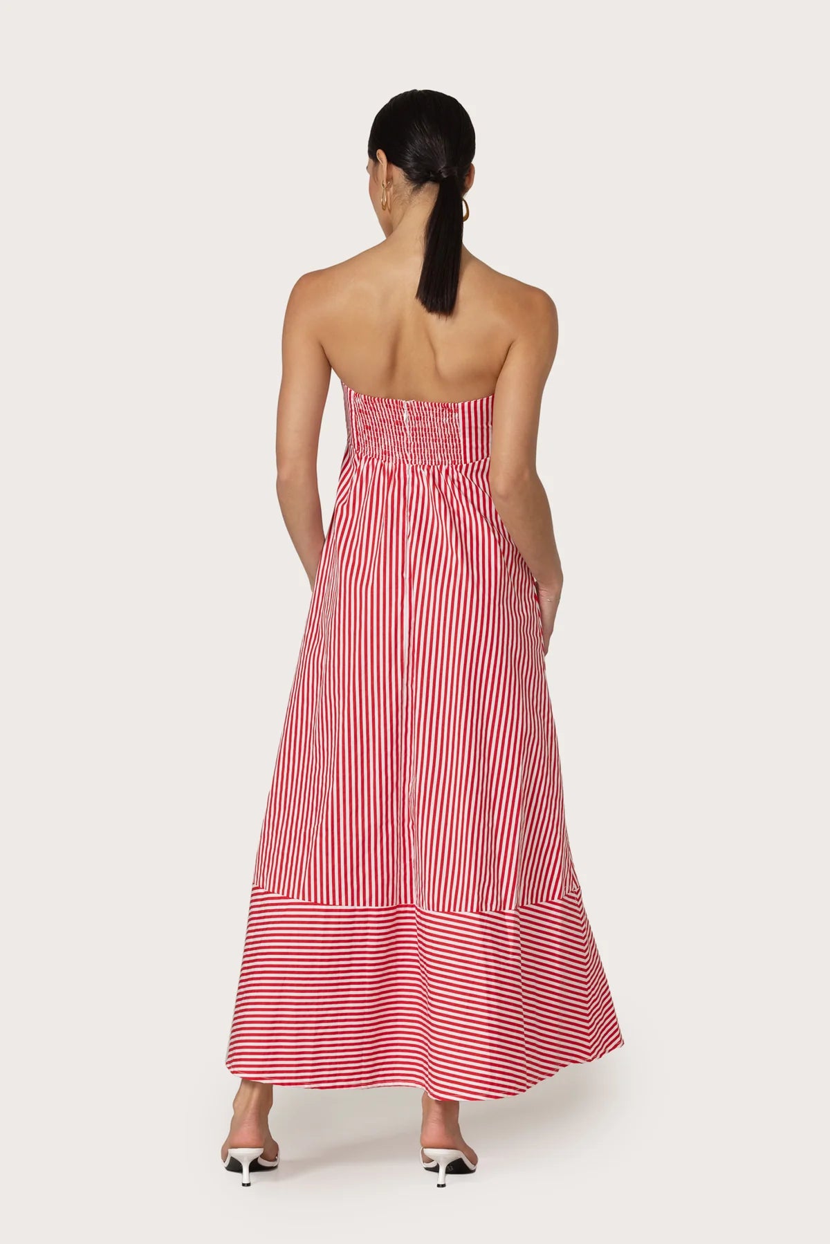 LUSANA Timothy Poplin Maxi Dress