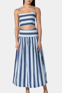 LUSANA Oliver Top & Skirt Set in Harbour Stripe
