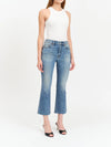 DAZE Shy Girl High Rise Crop Flare Jeans