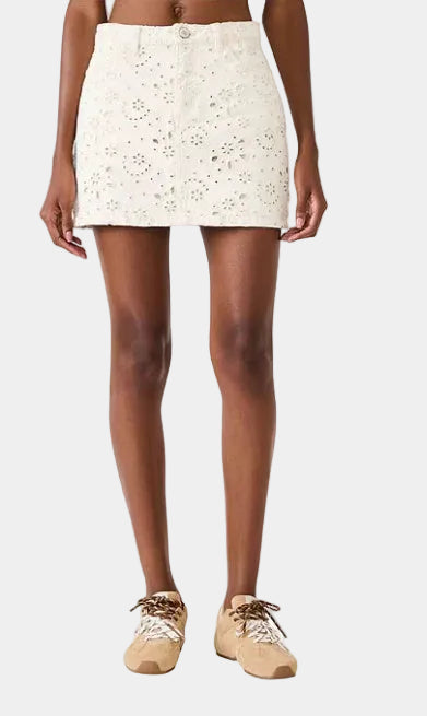 Steve Madden Beck Eyelet Skirt