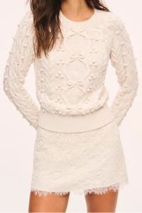 Love Shack Fancy Solennea Lace Skirt
