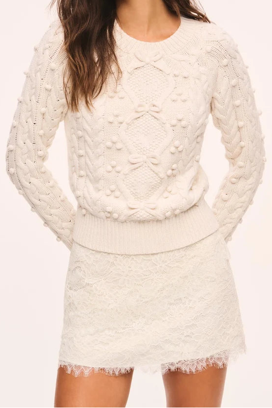 Love Shack Fancy Solennea Lace Skirt
