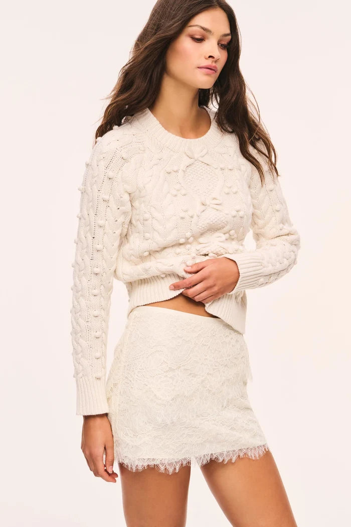 Love Shack Fancy Solennea Lace Skirt