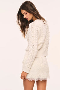 Love Shack Fancy Solennea Lace Skirt