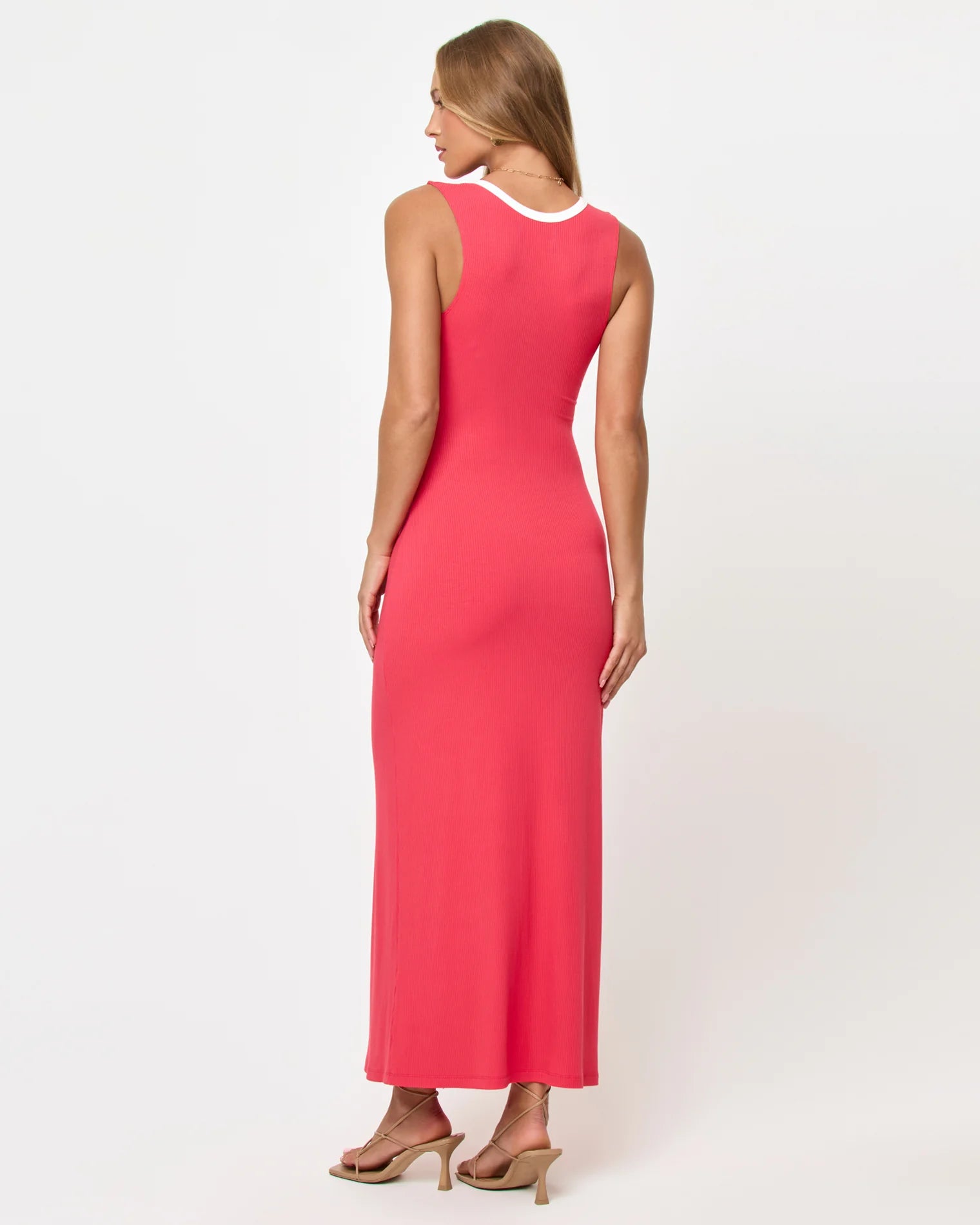 LSPACE Steph Dress in Pout/Cream