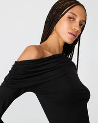 Steve Madden Ryder Knit Top in Black