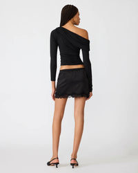 Steve Madden Ryder Knit Top in Black