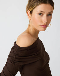Steve Madden Ryder Knit Top in Walnut