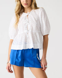 Steve Madden Paula Eyelet Top
