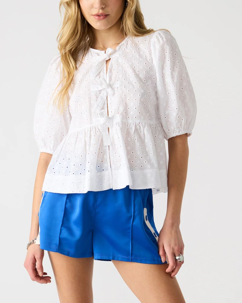 Steve Madden Paula Eyelet Top