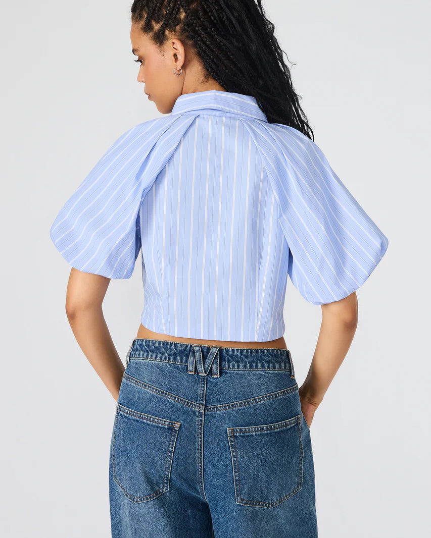 Steve Madden Reece Top in Soft Blue