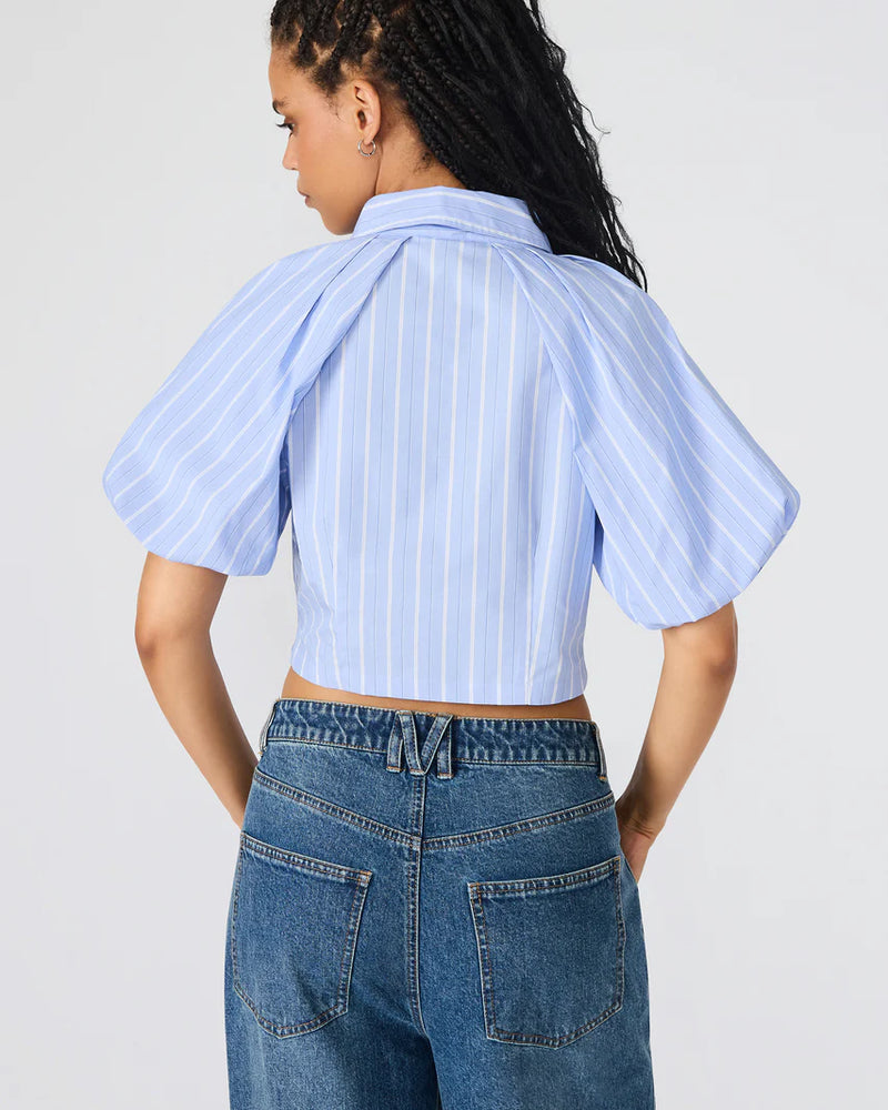Steve Madden Reece Top in Soft Blue