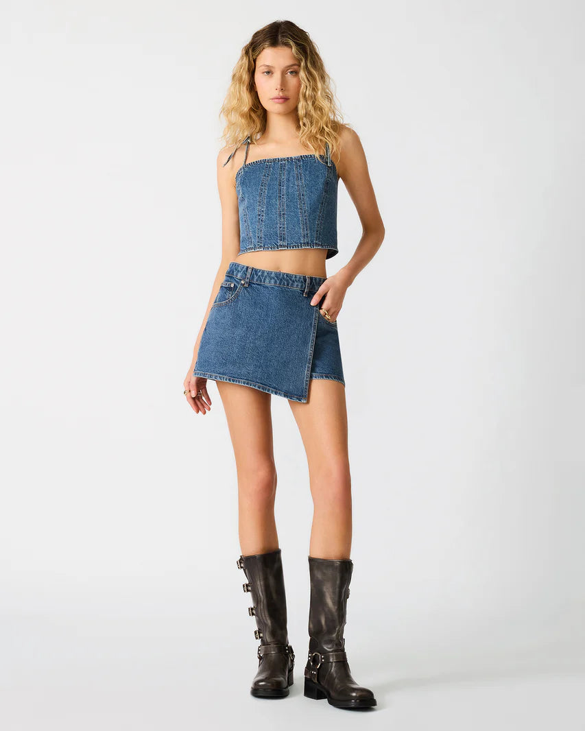 Steve Madden Brighton Skort in Blue Heather