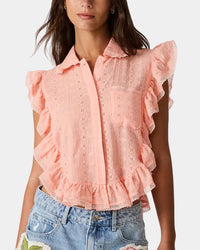 Steve Madden Adeline Top in Apricot