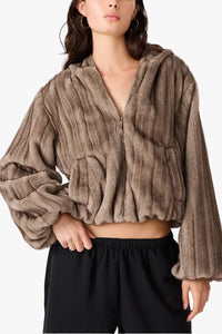Steve Madden Mavis Jacket in Silver Grey