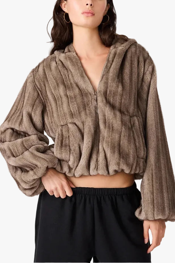 Steve Madden Mavis Jacket in Silver Grey