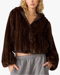 Steve Madden Mavis Jacket in Wolf Brown
