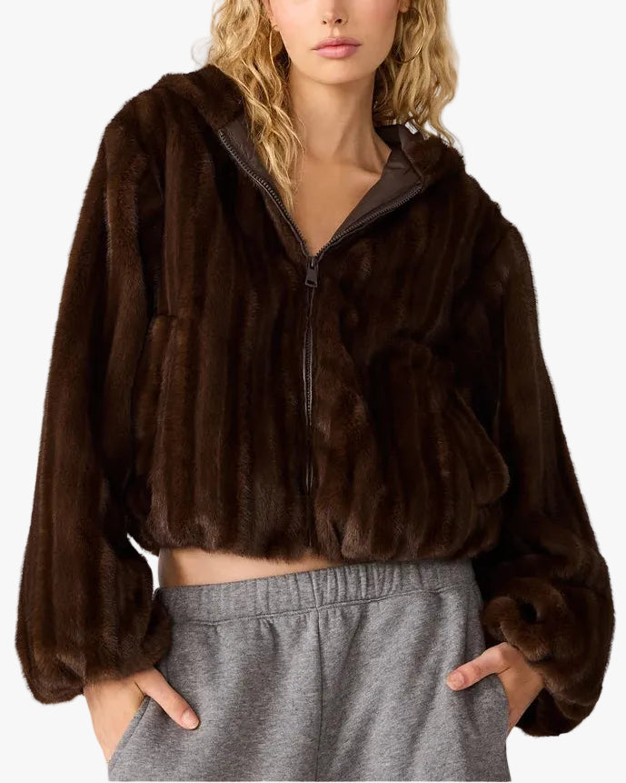 Steve Madden Mavis Jacket in Wolf Brown