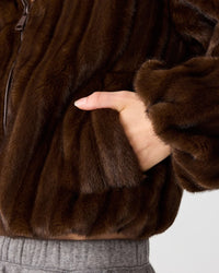 Steve Madden Mavis Jacket in Wolf Brown