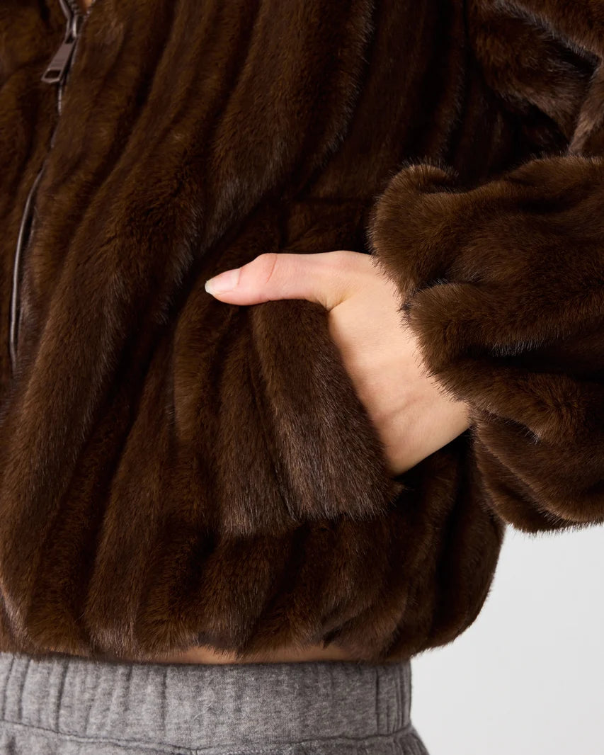Steve Madden Mavis Jacket in Wolf Brown