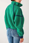 FP Movement Mountain High Half Zip Fleece in Green Glow