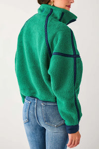 FP Movement Mountain High Half Zip Fleece in Green Glow