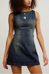 Free People Atlas Denim Mini Dress