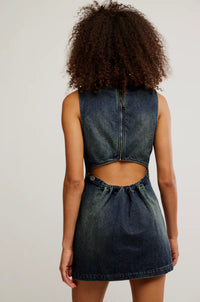 Free People Atlas Denim Mini Dress