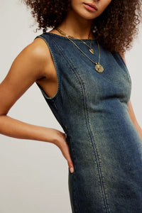 Free People Atlas Denim Mini Dress
